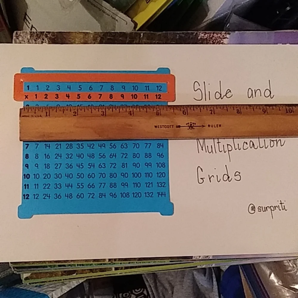 NWT Slide and Learn Multiplication Grid - Picture 2 of 5
